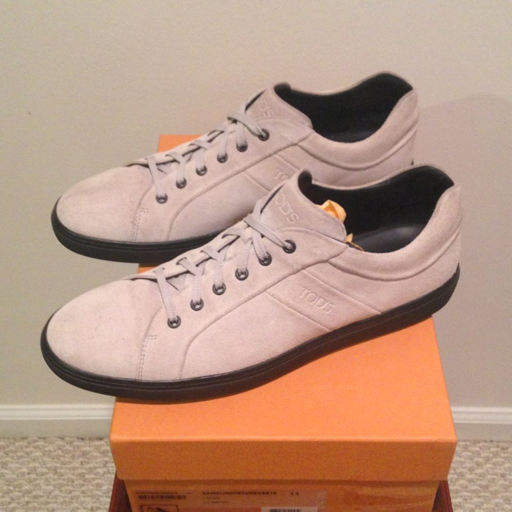 Tod's Suede Lace-Up Sneakers UK11/US12